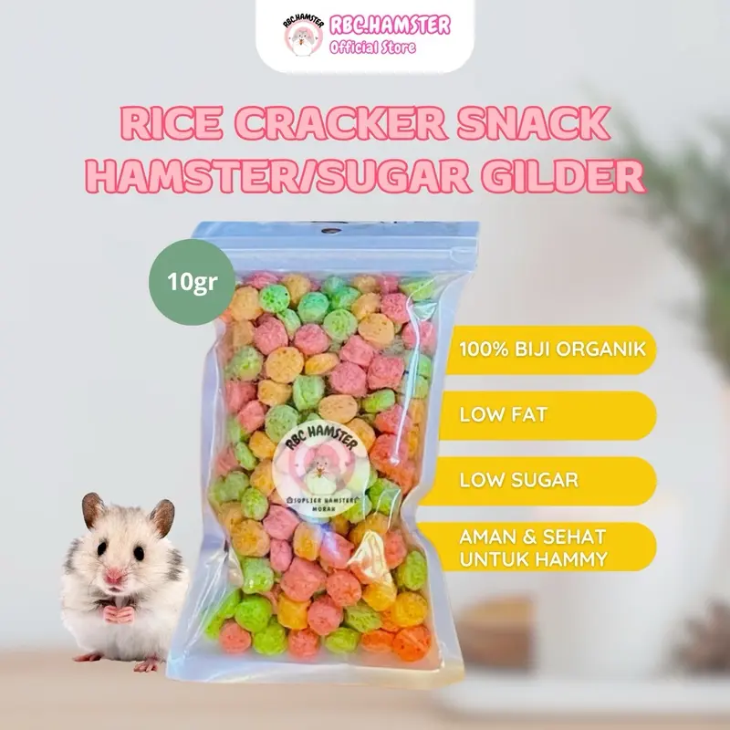 SNACK HAMSTER RICE CRACKER SEHAT ALAMI 10gr 0