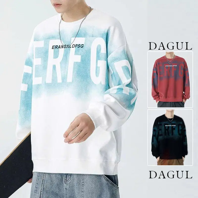 M-60) Áo sweater DAGUL chất vải nỉ 2 da in cham  mềm mịn mặc thoải mãi