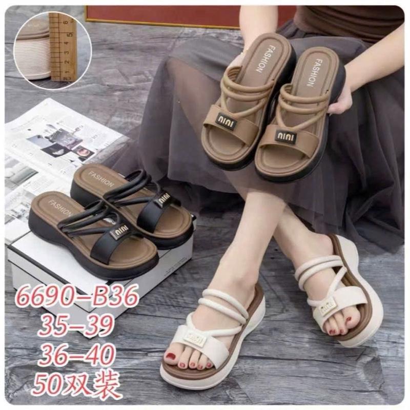 Phom nhỏ đặt tăng size Dép quay ngang nini hàng cao su non QC mềm êm chân