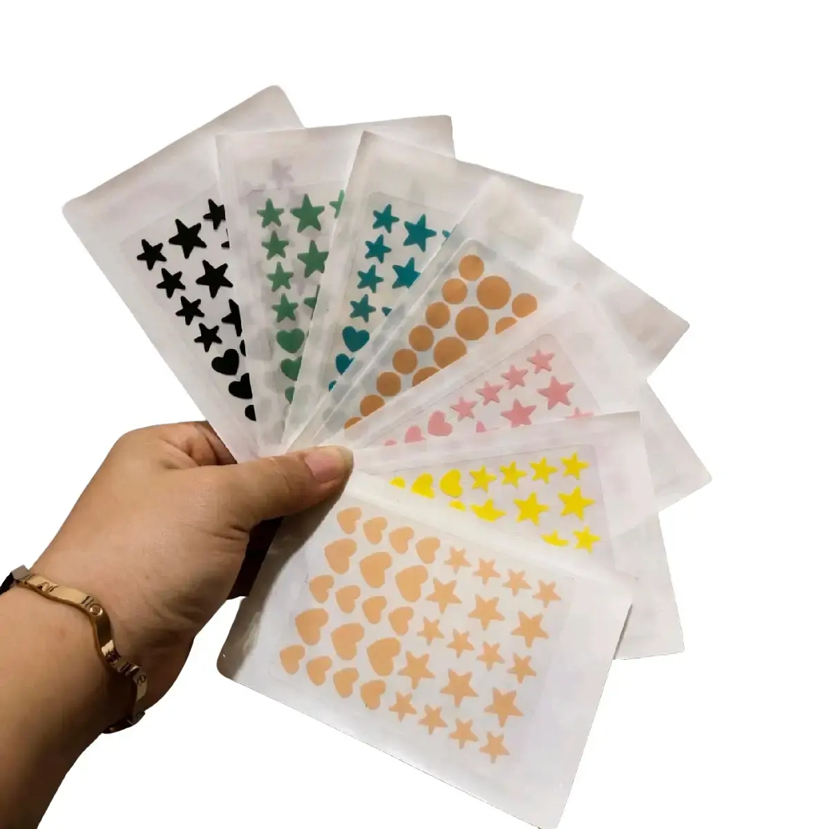 Acne Patch Pimple Patch Acne Spot | Stiker Jerawat | Tempelan Penutup Jerawat Motif Star Love Perawatan