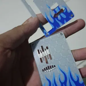 B.80/B.80S Carbon Flames Api Tutup Sepasang termasuk Magnet - Free Custom Nama