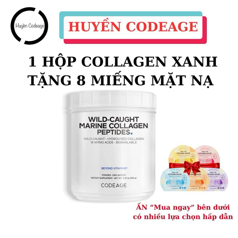   COLLAGEN XANH Giá Tốt   Bột Collagen thủy phân Codeage MARINE COLLAGEN PEPTIDES I và III 450g - Hỗ Trợ Sức Khỏe da tóc móng -   quà tặng lựa chọn  HUYỀN CODEAGE 