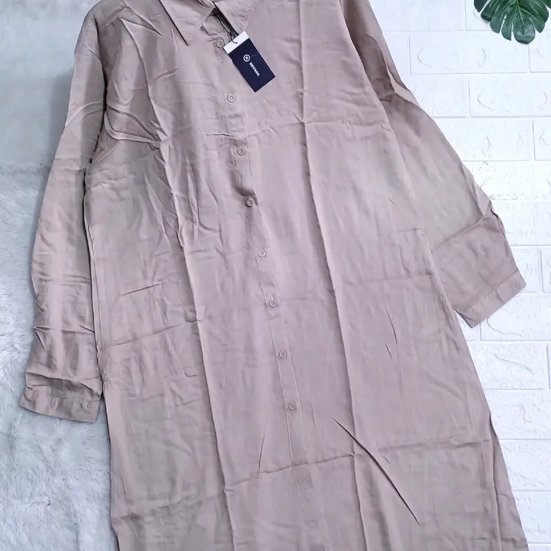 LONG TUNIK POLOS DEWASA RAYON | WAJIB TANYA STOK (BISA COD) 1