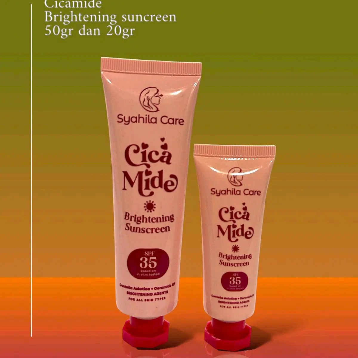 CICAMIDE BRIGHTENING SUNSCREEN SYAHILA CARE SPF 35