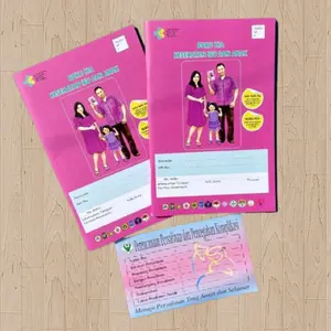 Buku KIA 2023 Buku Pink Kemenkes ibu hamil posyandu murah free stiker p4k cetakan 2024