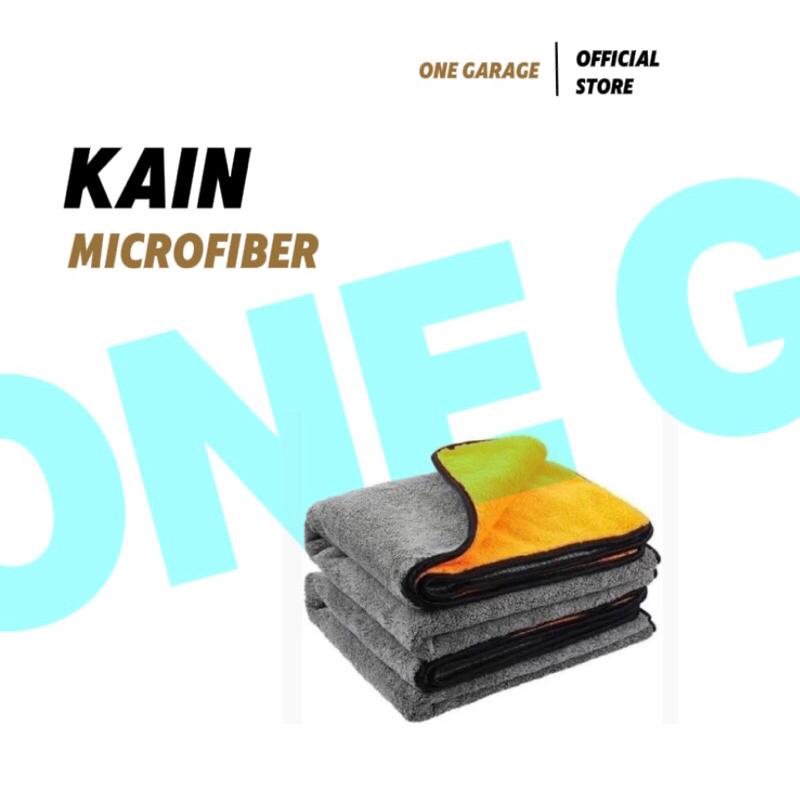 Kain Lap Mobil Microfiber 30x30cm Warna kuning Abu Car cloth Universal Serba Bisa 0