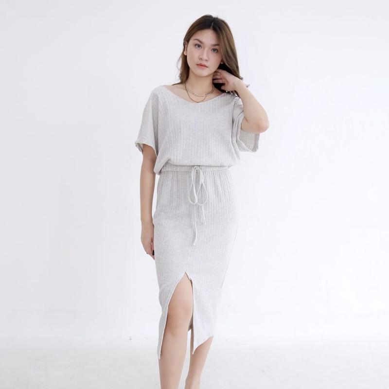 SAMELEVEL Christine Midi Knit Dress Slim 3