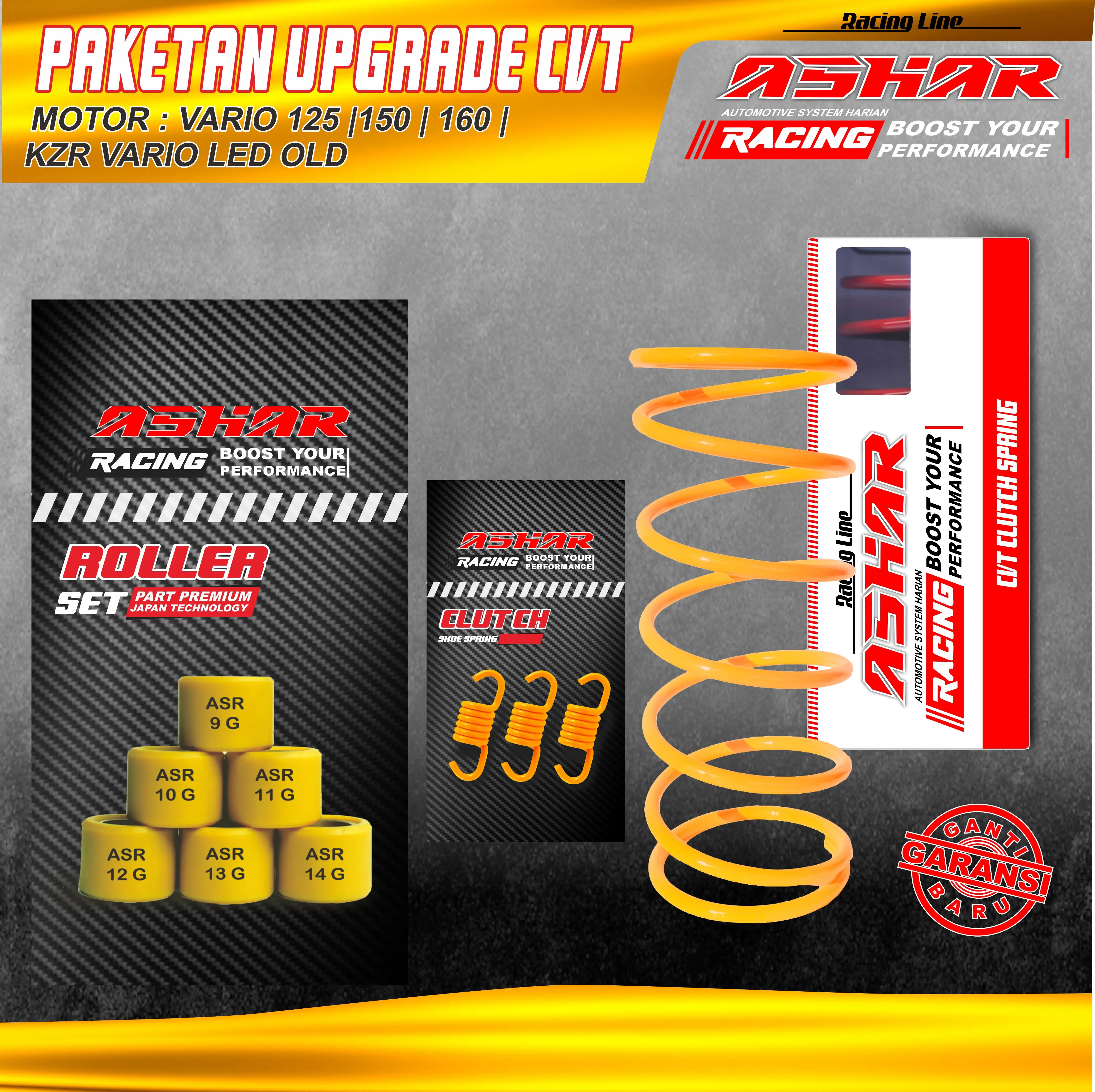 VARIO 125 VARIO 150 160 FULL UPGRADE RACING CVT ASHAR RACING Motorcycle ROLLER+PER CVT+ PER SENTRI