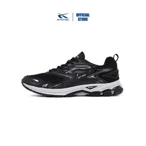 Spotec Running Atland Sepatu Laroi Pria Wanita - Hitam Putih (Berkualitas)