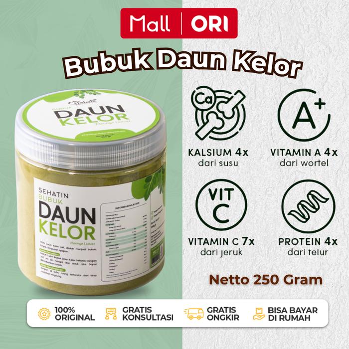 Gambar Bubuk Daun Kelor Moringa 250 gr Premium Pure Powder Moringa Halus 100% Original dari sehatinofficial Kab. Bogor Tokopedia