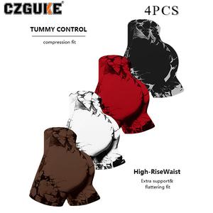 CZGUKE conjunto de 4 pzas para mujer: pantalones cortos de yoga y pantalones deportivos ajustados en tejido de nailon tie-dye, efecto moldeador para glúteos, secado rápido y alta elasticidad