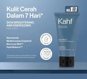 Kahf Men Face Wash 50 ML Sabun Cuci Muka Pria Energizing & Brightening Untuk Kulit Berjerawat Berminyak Kering Dan Kusam Kahf Men Face Wash 50 ML Sabun Cuci Muka Pria Energizing & Brightening Untuk Kulit Berjerawat Berminyak Kering Dan Kusam