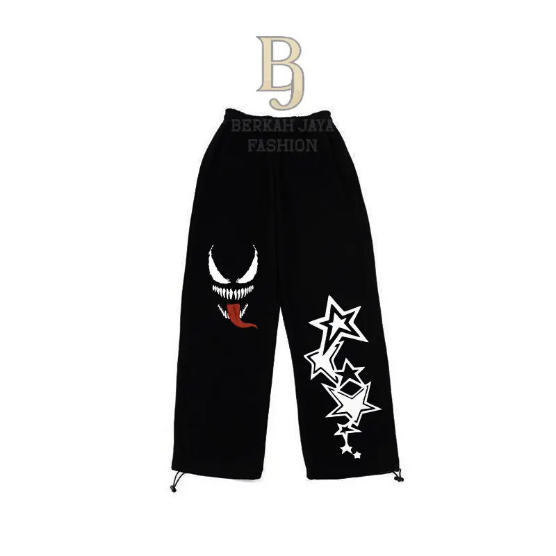 Celana Skena Anak Baggy Sweatpants Laki-laki Perempuan Untuk Usia 2-13 Tahun Bahan Fleece Sablon DTF Premium Fashion - Celana Anak Panjang - Celana Gombrang 0
