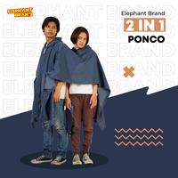 Gambar Jas Hujan 2-in-1 Poncho Elephant Brand untuk 2 Orang Ukuran All Size - Jas Hujan Kelelawar 2 Kepala - Biru dari elephantbrand.id Kab. Karanganyar 1 Tokopedia