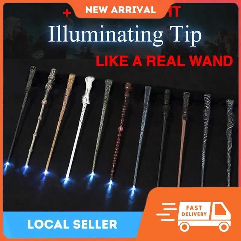 (BRIGHT LED WANDS) CosplayKing LED Light Wand Wizard Cosplay HPotter Sirius Hermione R0n Dumberd0re Sn@ppe V0ldemort Wand Lighting Wands Halloween Cosplay Kids Gift Tongkat Sihir [FREE RM 50 VOUCHER]