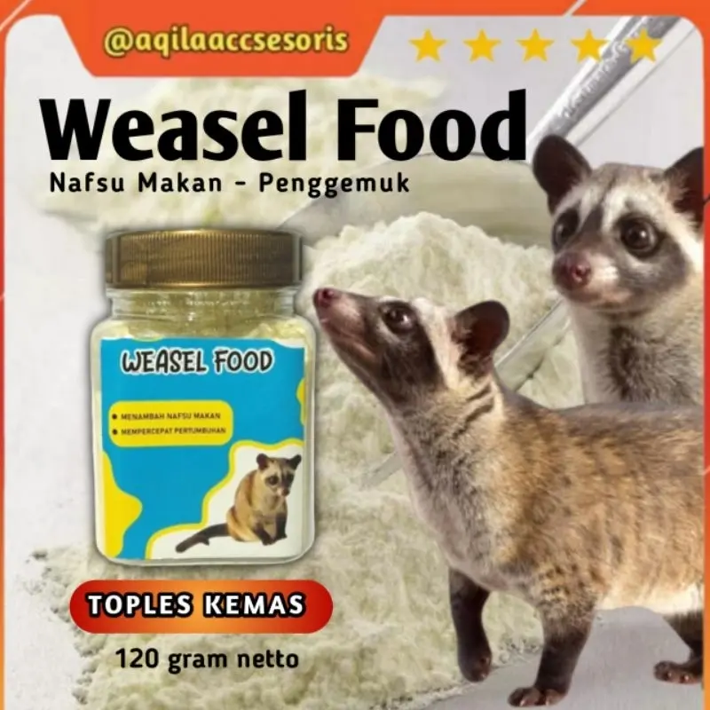 Weasel Food / makan susu musang / Pakan Musang