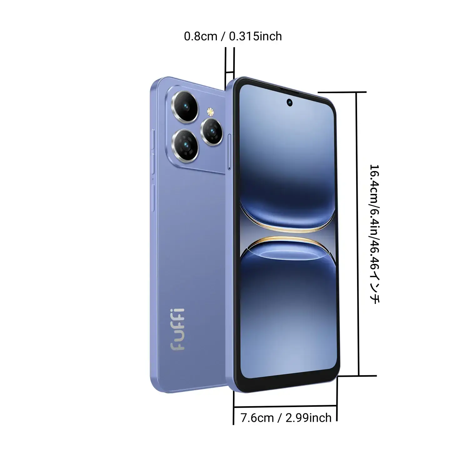 注目 FUFFi-M17 Pro スマートフォン、4+64GB ROM、6.56インチ