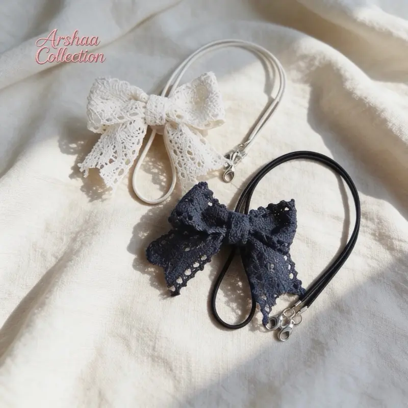 STRAP MASKER 2IN1 HIJAB - STRAP MASKER PITA - KONEKTOR MASKER PITA RENDA - TALI MASKER