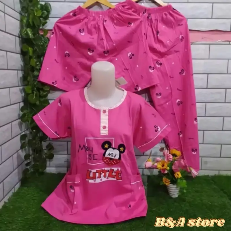 Terbaru Terlaris // Baju Tidur Piyama 3 in 1 Import Cewek Pajamas Kekinian // Baju Tidur Wanita Motif Nyaman coquette 4