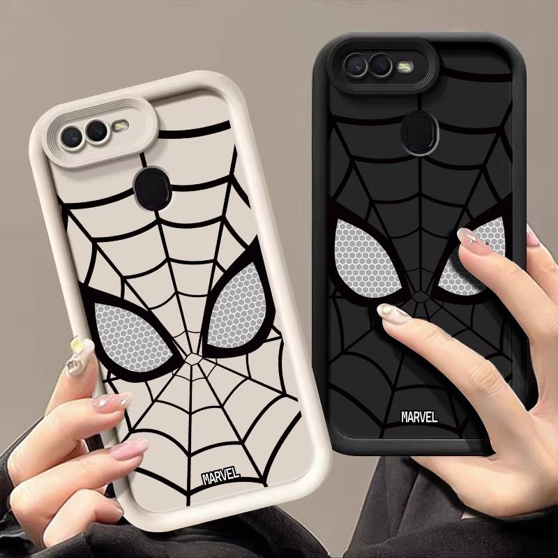  Spider-Man cho OPPO A7 A5S A12 A12S A11K AX7 A7N AX5S F9 A7X F11 ống kính che phủ đầy đủ A18 A38 4G A58 A78 5G A58X A17 A17K A1 Pro A79 A2 Ốp Điện Thoạichống sốc Case Phone Phụ Kiện 