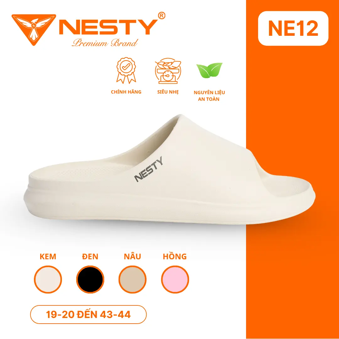 Dép Massage Quai Ngang NESTY Chất Liệu Nhựa EVA Cao Cấp NE12