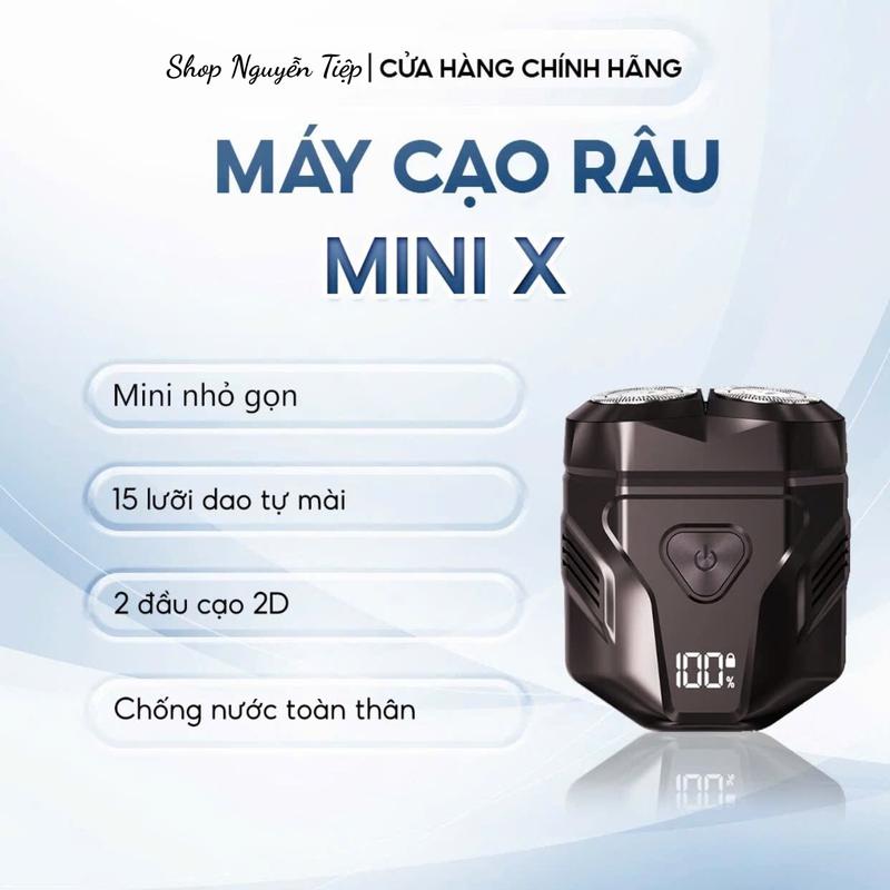 Máy cạo râu Enchen Mini X, 15 lưỡi dao tự mài, đầu cạo 3D thiết ...