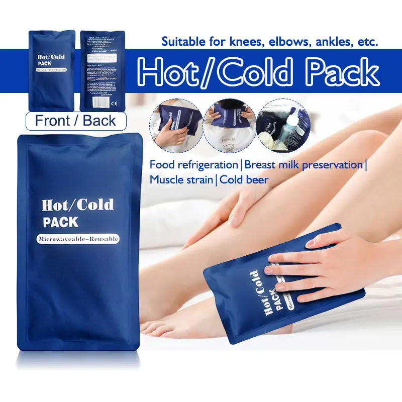 Ice Pack Reusable Cold Pack Heat Pack Hot and Cold Therapy Pack Hot Water Bag Health Care Ice Pack