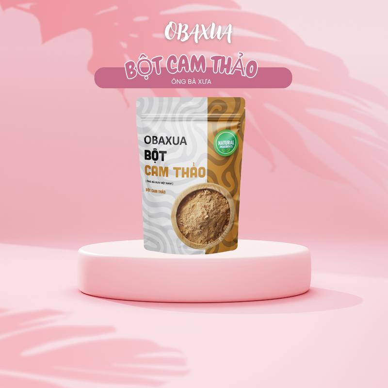  Obaxua - Bột Cam Thảo 75Gr 225Gr Say Mịn Dưỡng Da Chà Lên Da Dẻ Trắng Nhanh Dịu Mềm Chính Hãng 