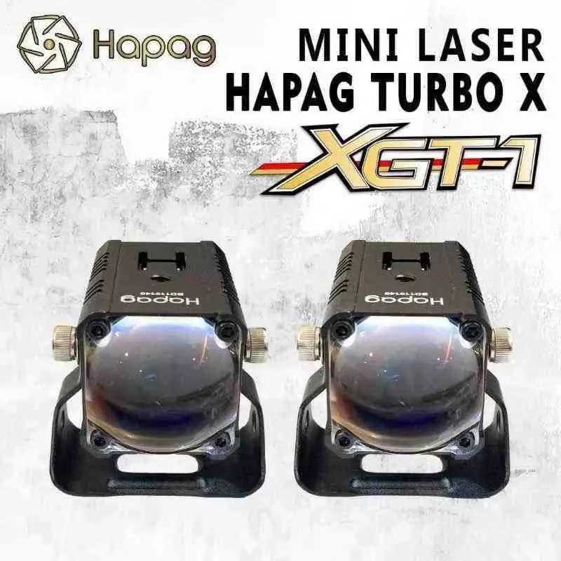 HAPAG - ORIGINAL LED MINI LASER XGT1 HAPAG LAMPU TEMBAK HAPAG TURBO X1 XGT1 LAMPU LED MOTOR MOBIL 2