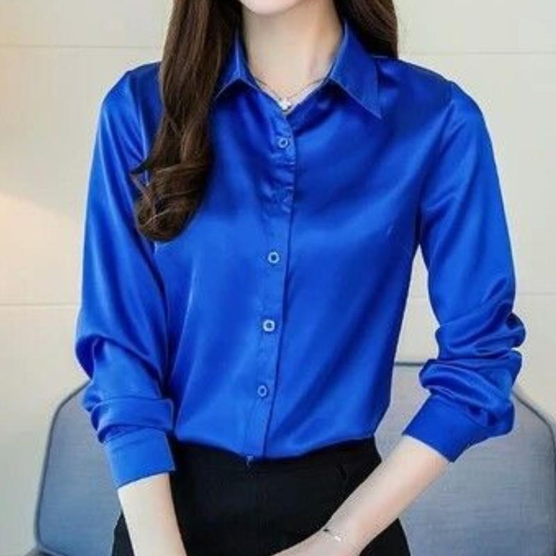 Kemeja Wanita Motif Polos Cantik Bahan Shakila Twill By Zp Fashion Store 1