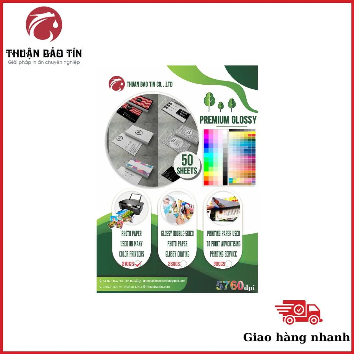 Giấy In Ảnh Bóng 210 A4 2 Mặt ( 50 Tờ 1 Xấp )