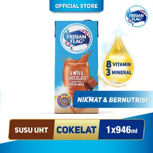 Frisian Flag Purefarm Susu UHT Swiss Chocolate 946ml