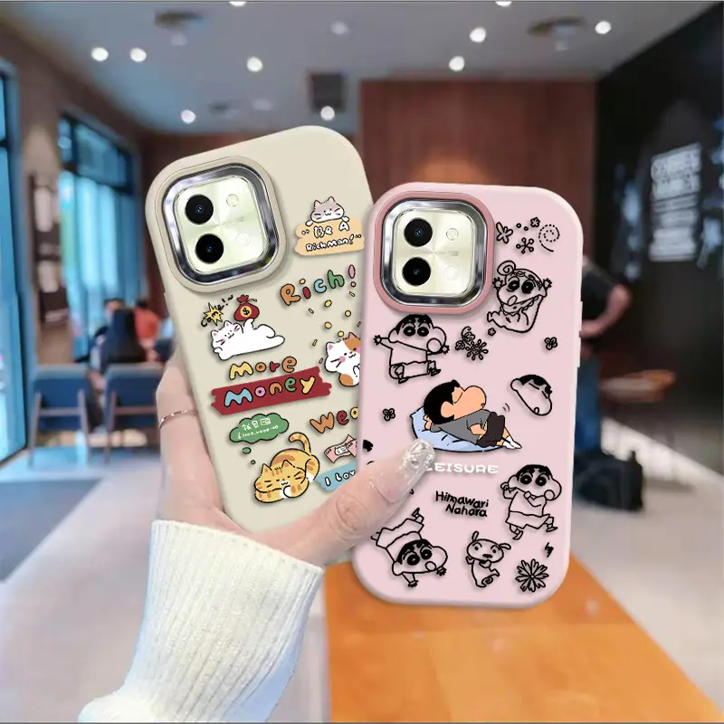 Casing hp untuk VIVO Y29 Y28 Tren mode Tahan jatuh V2352 Perumahan tahan guncangan Bahan silikon Y28S Kartun Phone Cover Y29 Kemewahan Phone back cover