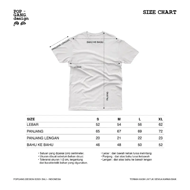 Kaos BCSP by Popgang, T-Shirt 20s Cotton Combed 5