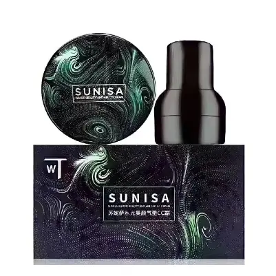 Paket Usaha Reseller isi 5 SUNISA Air Cusion CC Cream Bedak Sunisa Original Waterproof Mushrrom Sponge Cushion Korean BB Cream / MEYZHA SHOOP 3