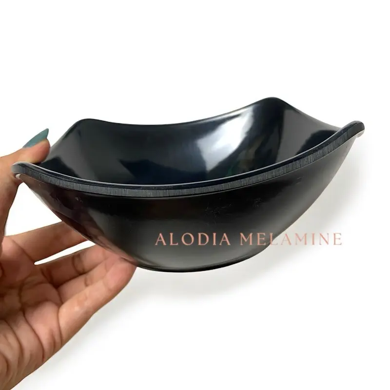 (1 lusin) Mangkok Melamine Singa Singi | Meishing Model Persegi Lengkung Ukuran 15cm / 6inch Kapasitas Satu Porsi Makanan **GARANSI PECAH SERTAKAN VIDEO UNBOXING** 3