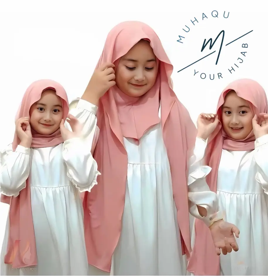 Pashmina Instan Anak Inner Jersey Premium Jilbab Instan Menutup Leher Usia 4-10 Tahun Kerudung Anak Perempuan Oval Muslim Nyaman Pasmina Mleyot