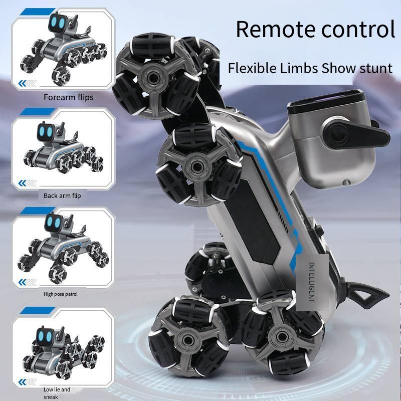 LE NENG TOYS K16A Electronic Pets Robot Dog Stunt Dog Voice Command Programmable Touch-sense Music Song Toy for Kids Control Remote 5