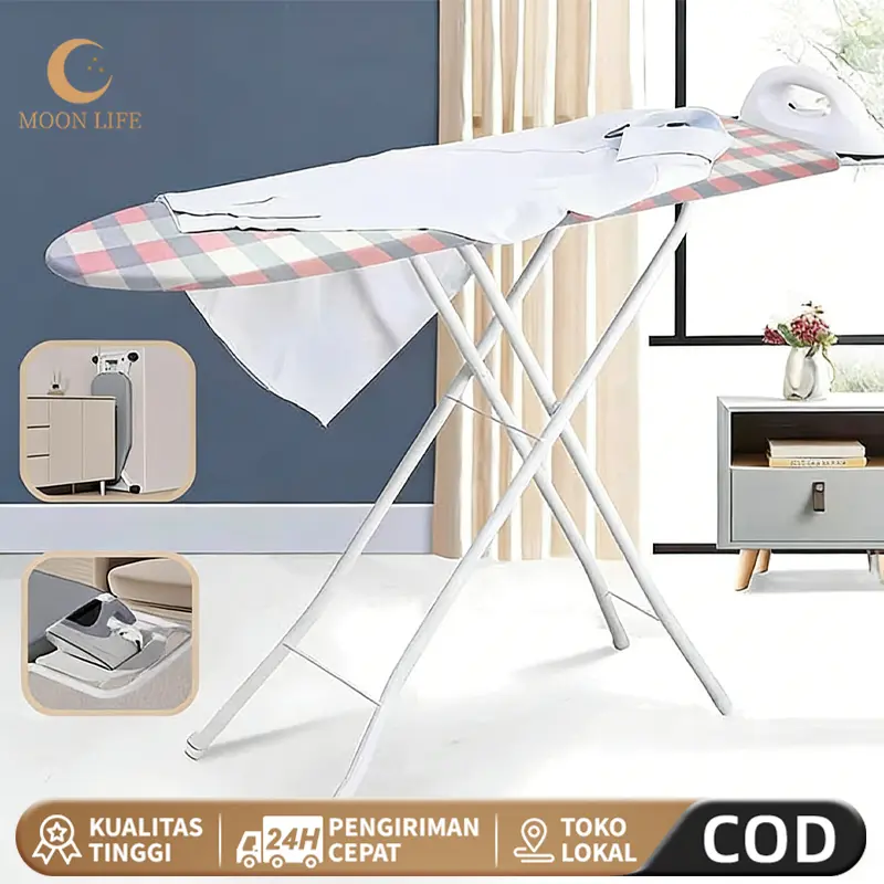 COD Meja Setrika ironing Board Foldable Iron Berdiri Papan Setrika Dapat Dilipat  Meja Setrika Besar Iron Stand Alas Setrika