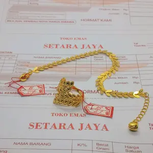 terbaru,gelang wanita free cincin,motip daun,berlapis emas,free ada surat dari tokoh