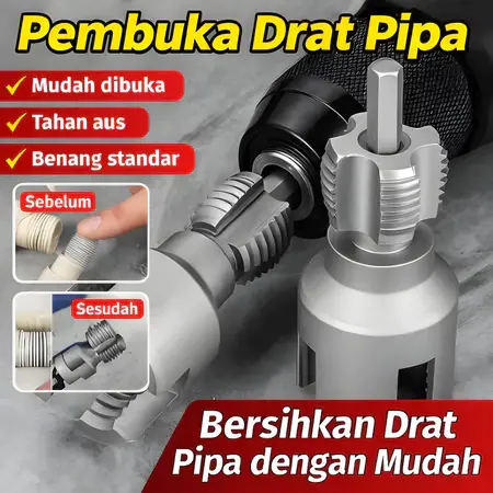 Alat Senai Pipa 1/2 3/4 inch Alat Pembuka Drat Pipa Pvc/Alat Pemotong Ulir Pipa/Alat Pembuat Ulir PVC /Alat Pembuatan Ulir
