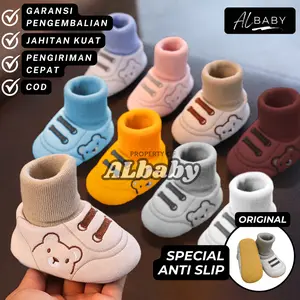 ALbaby Sepatu Bayi Prewalker Anti-Slip Nyaman Usia 0-12 Bulan - Jahitan Kuat dan 100% Aman Kaki