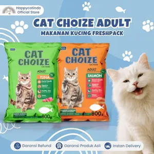 [BEBAS KERUSAKAN] Makanan Kucing CAT CHOIZE 800 GR Dry Food Tuna Salmon