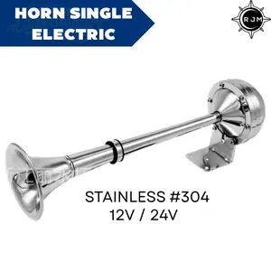 Horn Stainless #304 Electric Single 12V 24V / Klakson Kapal Elektrik - 24V