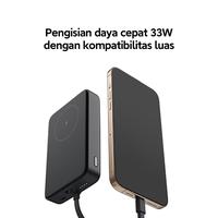 Gambar Xiaomi 33W Magnetic Power Bank 10000mAh (Integrated Cable) | Pengisian daya cepat 33W dengan kompatibilitas luas | Daya magnet kuat 13N | Pengisian daya kabel maupun nirkabel [Official Store] - White dari Xiaomi Indonesia Kab. Tangerang 2 Tokopedia