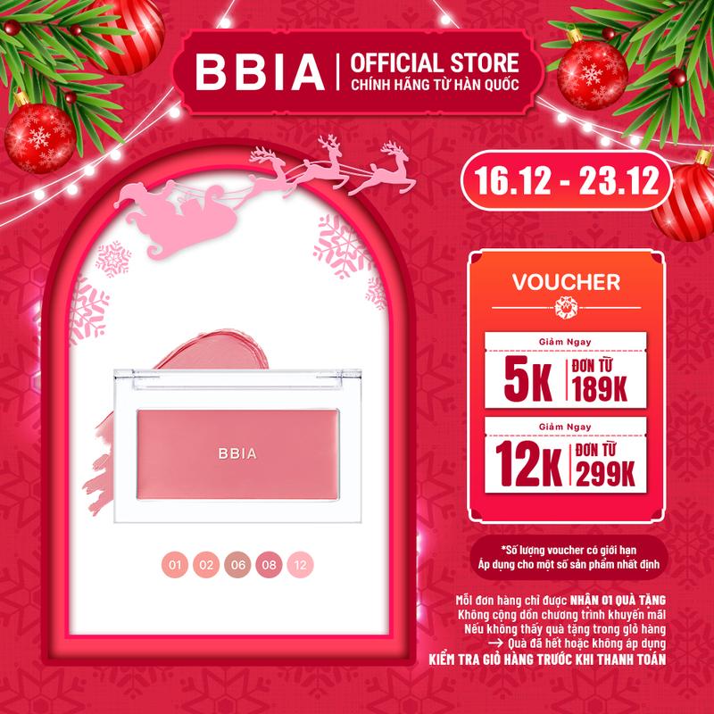 BBIA Má hồng kem mỏng nhẹ bền màu BBIA Ready To Wear Downy Cheek 3.5g