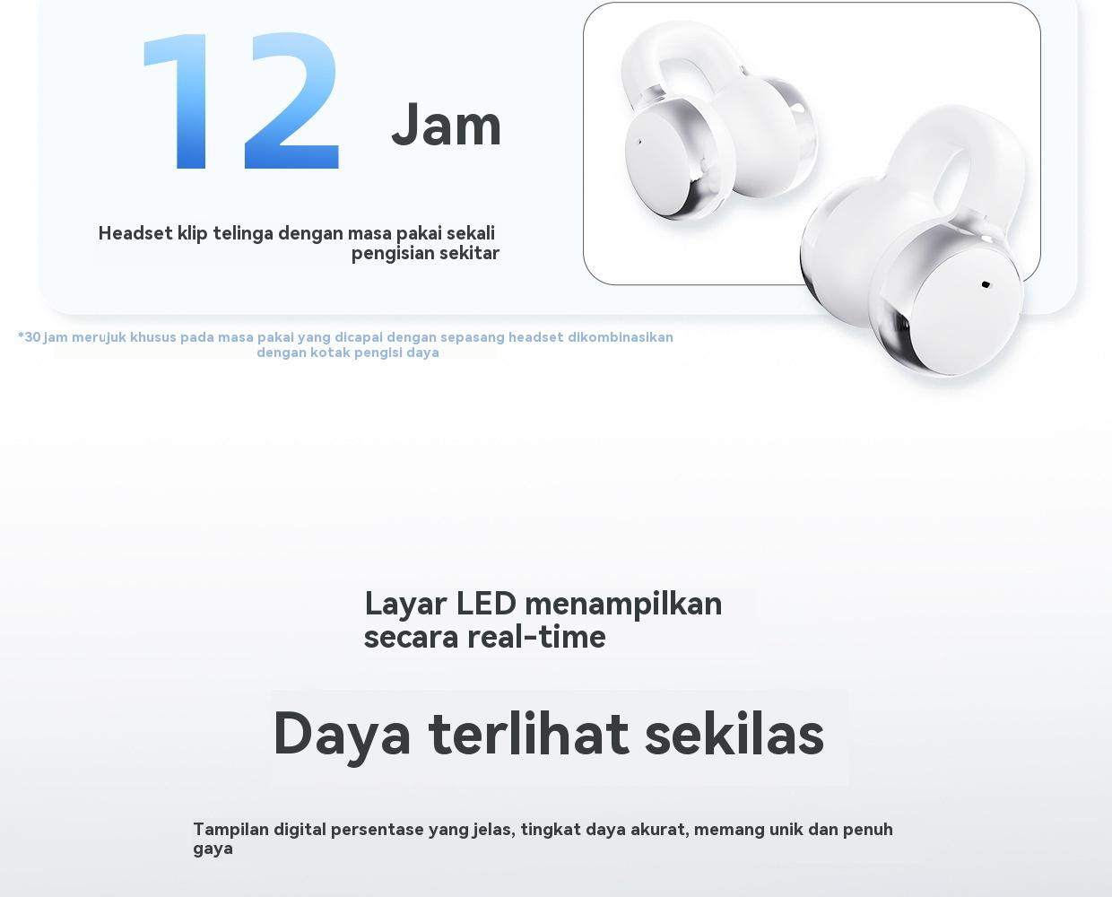 【Dua pasangan headphone】Q10 Bluetooth TWS nirkabel Earbud kualitas tinggi suara klip telinga + In-ear earphone ultra panjang jangka hidup pengurangan kebisingan headphone nirkabel olahraga headset game latensi rendah dengan LED digital 【Dua pasangan headphone】Q10 Bluetooth TWS nirkabel Earbud kualitas tinggi suara klip telinga + In-ear earphone ultra panjang jangka hidup pengurangan kebisingan headphone nirkabel olahraga headset game latensi rendah dengan LED digital