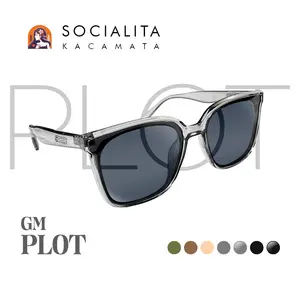 【GM-Plot 2370 Kacamata (Buy 1 Get 5)】【Eksklusif & Premium Gift Box】 Kacamata hitam wanita/ Sunglasses/ Titanium/UV /Produk Baru/ Kacamata Fashion/ Tanpa Bingkai/ Bingkai Penuh/ Pelindung Ultraviolet/ Versi Korea /Kualitas Tinggi /Kacamata Terpolarisasi