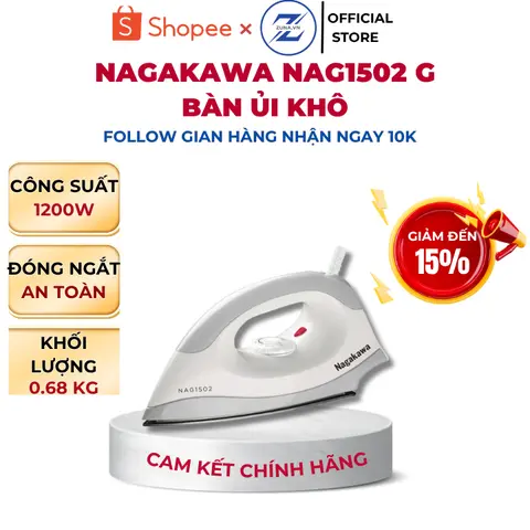 Bàn ủi khô mặt đế chống dính an toàn, là phẳng quần áo nhanh và bền đẹp theo thời gian