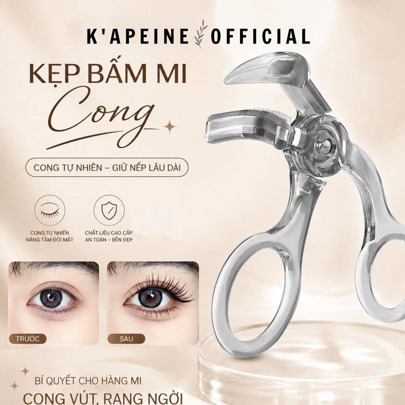 Kẹp Lông Mi Góc Rộng Có Lược Răng Thế Hệ Mới Trong Suốt Giúp Mi Cong Đều Tự Nhiên (JMJ)